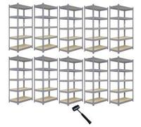 Monster Racking - Rayonnage Q-Rax Gris Métal 120 x 50 x 180 cm Bleu G