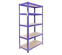 MonsterShop Rayonnage Monster Racking T-Rax acier sans boulons 90x45x180 cm bleu 5 niveaux