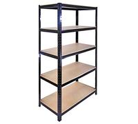 Monster Racking - Rayonnage T-Rax en Acier sans Boulons Noir 90cm x 45cm x 180cm