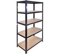 Rayonnage Monster Racking T-Rax Rayonnage pour charges lourdes Rayonnage de stockage Rayonnage de garage Rayonnage de cave Rayonnage d'entrepôt Rayonnage d'atelier Rayonnage en acier 90 cm x 45 cm x 1