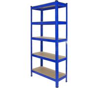 Monster Racking T-Rax : rayonnage en acier pour atelier, garage, cave, entrepôt, usage industriel, charges lourdes. Dimensions : 150 cm (H) x 75 cm (L) x 30 cm (P). Couleur : bleu