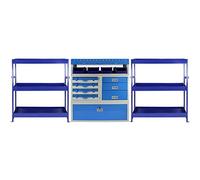 Monster Racking Tempest Métal Van Étagère Rayonnage Outil Unités de Stockage Bleu, Baies de Pittsburgh en Acier et tiroirs