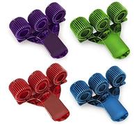 Monster Stationery Lot de 4 porte-stylos en métal avec clip de poche Idéal pour les médecins/infirmières/pilotes Bleu, Vert, Rouge, Violet