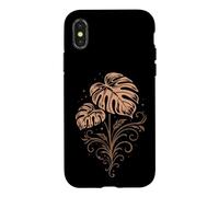 Monstera Feuilles Boho Plantes Ornement botanique Nature Coque pour iPhone X/XS