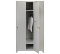 MonsterShop - Armoire à 3 portes, armoire de vestiaire, armoire à casiers, casier, armoire de garde-robe, casier en acier, armoire en acier, armoire de rangement, armoire, casier 180 cm H x 90 cm L x 