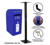 Monstershop Boîte Royal Mail avec Support - Bleue