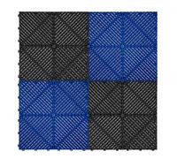 Monstershop Carrelage Imbriqué Noir/Bleu