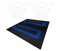 Monstershop Carrelage Ventilé Noir/Bleu/Ãntracite