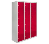 Monstershop Casier de rangement - Rouge - 3x6 portes