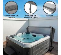 Monstershop Couverture de Jacuzzi 2.1m - Gris