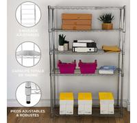 Monstershop Étagère de rangement Kukoo - Chromé