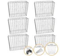 Monstershop Lot de 6 paniers gabions 100x95x30