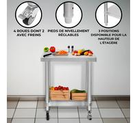 Monstershop Meuble bas de cuisine - Argent