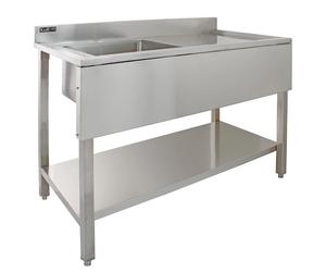 Monstershop Meuble bas évier cuisine - Argent