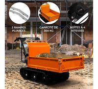 Monstershop Mini Dumper à Chenilles 6.5CV
