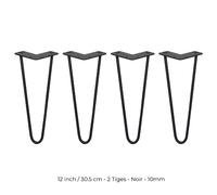 Monstershop Pieds de table épingle 2 tiges