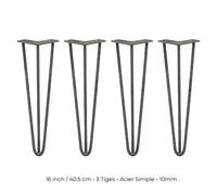 Monstershop pieds de table épingle 3 tiges