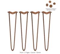 Monstershop Pieds de table épingle à cheveux - Cuivre