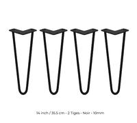 Monstershop pieds de table épingle à cheveux - noir