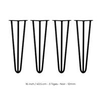 Monstershop pieds de table épingle à cheveux - Noir