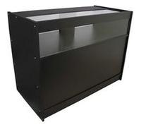 Monstershop - vitrine comptoir noir b1200 pour commerces, comptoir d’accueil ou présentoir de marchandises Noir G