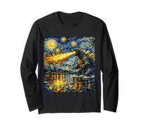 Monstre légendaire inspiré de Van Gogh Nuit étoilée épique Kaiju Manche Longue