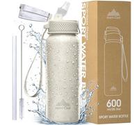 Mont-Clair Gourde isotherme - Gourde Sport 600ML - Bouteille isotherme sans BPA -, 24h froid & 12h chaud - Bouteille d'eau en acier pour le Sport, Gym, Fitness, Randonnée et Camping - Crème