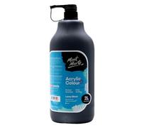 Mont Marte Discovery School Peinture acrylique - Noir - 2 litres. Idéale pour les étudiants et les artistes. Excellent couvrant et séchage rapide. Capuchon à pompe inclus.