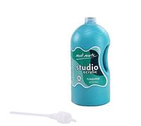 Mont Marte Discovery School Peinture acrylique - Turquoise - 2 litres. Idéale pour les étudiants et les artistes. Excellent couvrant et séchage rapide. Capuchon à pompe inclus.