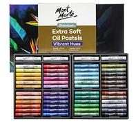 MONT MARTE Lot de 52 pastels à l'huile extra doux, couleurs vives assorties et beurrées, pastels d'art polyvalents pour mélanger, superposer, idéaux pour l'art, le coloriage et les croquis