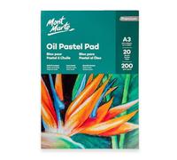 Mont Marte Papier Pastel A3 - Premium Papier Pastel Sec - 20 Feuilles - 200g/m² - Idéal pour les Pastels Doux et les Pastels à l'Huile