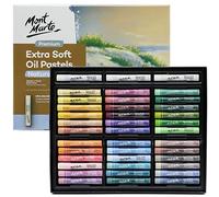 MONT MARTE Pastels à l'Huile - 39 Pièces - Couleurs naturelles - Pastel Sec extra Doux - Haute Pigmentation - Effets de Texture fascinants
