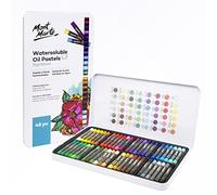 MONT MARTE Pastels à l'huile - 48 Pièces - Pastel Sec Doux Hydrosolubles - Couleurs intenses, haute Pigmentation - Idéal pour la Peinture et le Dessin