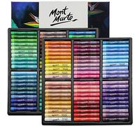 MONT MARTE Pastels à l'huile extra doux aux teintes vibrantes premium 120 pc, couleurs assorties, pastels d'art polyvalents pour mélanger, superposer et ombrager, idéaux pour l'art et les croquis