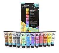 MONT MARTE Peinture Acrylique Metallique - 12 Pièces, Tubes de 36 ml - Couleurs Brillantes Résistantes à la lumière et d'une Grande Opacité