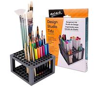 MONT MARTE Porte Pinceau - 82 compartiments - 18 Compartiments extra larges pour les Marqueurs - Porte-Stylo Idéal pour stocker et ranger Stylos, Brosses, Marqueurs et Accessoires