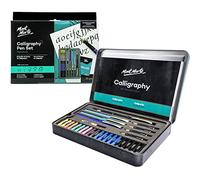 Mont Marte Set de calligraphie 32 pièces comprenant des stylos de calligraphie, des cartouches d'encre, un livret d'introduction et un livret d'exercices (français non garanti)