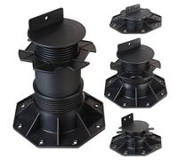 Montafox 10 x Plot Réglable 18-220 mm Support Terrasse WPC Bois Pieds | Piédestal, Structure Portante, Plancher Flottant, Dalles, Decking, Nivellement, Balcon, Jardin, Forte Charge