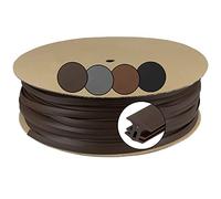 Montafox Bande Étanchéité Joints 7,5-10 mm 100 m Marron Terrasse WPC Bois | Profil de Remplissage, Tuyau, TPE, Résistant UV, Imperméable, Souple, Dalles, Jardin, Piscine, Montage