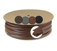 Montafox Bande Étanchéité Joints 7,5-10 mm 25 m Marron Clair Terrasse WPC | Profil de Remplissage, Tuyau, TPE, Résistant UV, Imperméable, Souple, Dalles, Jardin, Piscine, Montage