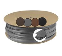 Montafox Bande Étanchéité Joints 7,5-10 mm 50 m Gris Terrasse WPC Bois | Profil de Remplissage, Tuyau, TPE, Résistant UV, Imperméable, Souple, Dalles, Jardin, Piscine, Montage