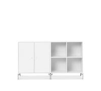 Montana Buffet Pair new white 101. pieds chromés