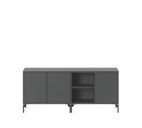Montana Buffet Save Anthracite 04-pieds laqués noirs