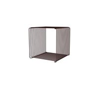 Montana Étagère Panton 07 en fil métallique simple 34,8 x 34,8 cm Noir et Rouge