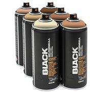 Montana Noir 6 x 400 ml Skin sprühdosen Pack