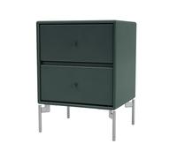 Montana Table de chevet Drift black jade 163. pieds chromés cm