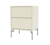 Montana Table de chevet Drift vanilla 150. pieds chromés cm