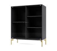 Montana Vitrine Ripple II 69.6x82.2x30 cm Anthracite-pieds Brass