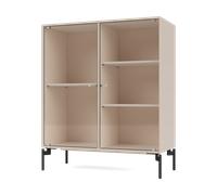 Montana Vitrine Ripple II 69.6x82.2x30 cm Clay-pieds Black