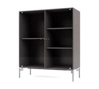 Montana Vitrine Ripple II 69.6x82.2x30 cm Coffee-pieds Chrome